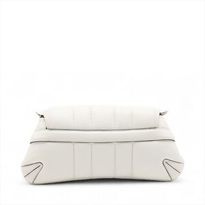 Gucci Horsebit Shoulder Bag White Leather